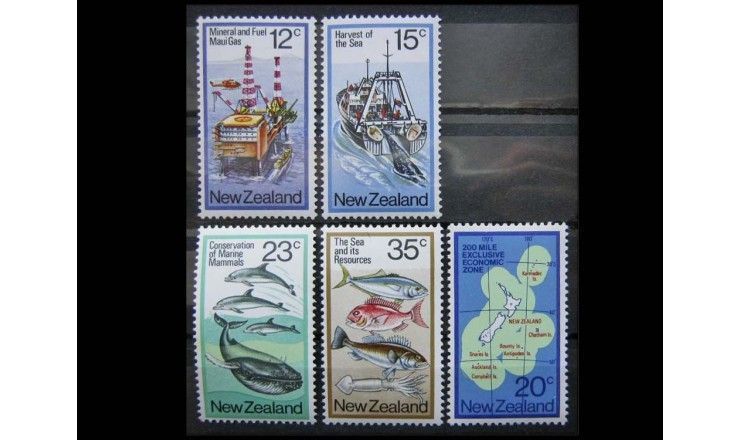 Новая Зеландия 1978 г. "Экономическое использование моря"