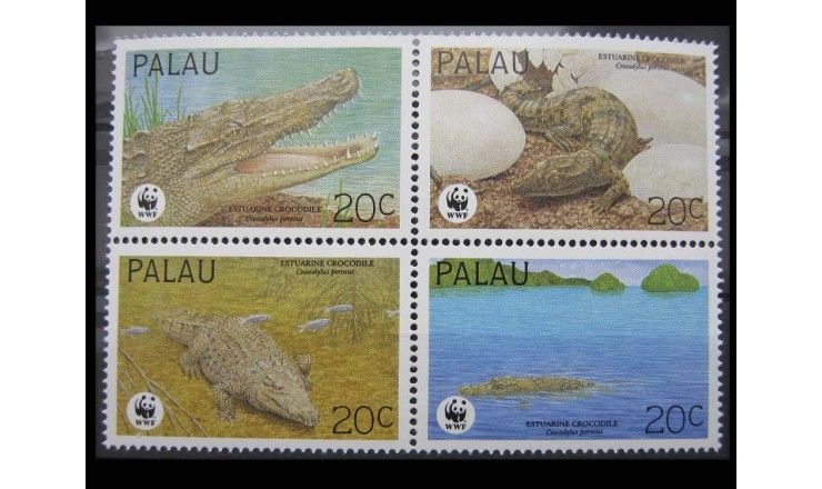 Палау 1994 г. "Гребнистый крокодил"