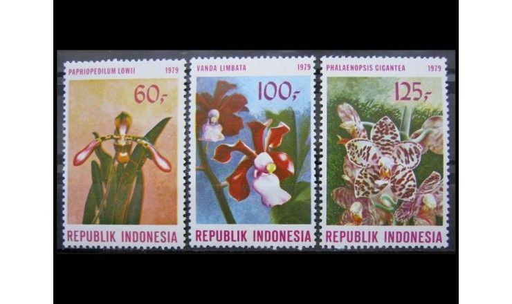 Индонезия 1979 г. "Орхидеи"