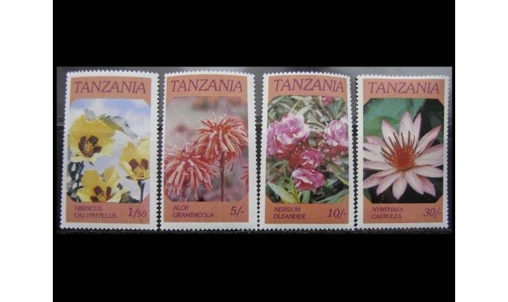 Танзания 1986 г. "Цветы"