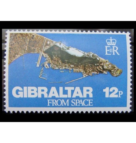 Гибралтар 1978 г. "Снимок Гибралтара из космоса"