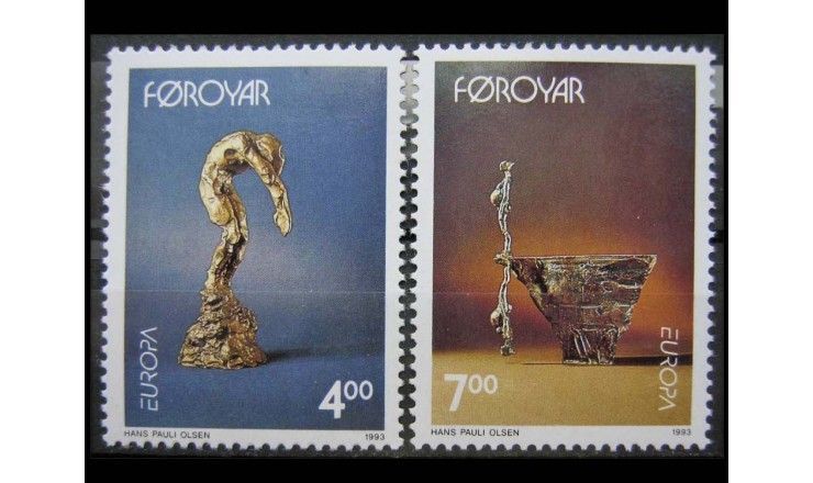 Фарерские острова 1993 г. "Европа: Современное искусство"