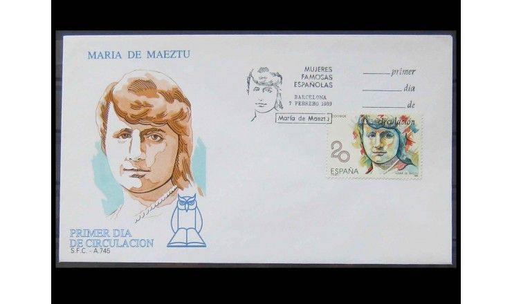 Испания 1989 г. "Женщины" FDC 