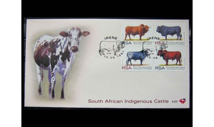 ЮАР 1997 г. "Породы африканского крупного рогатого скота" FDC 