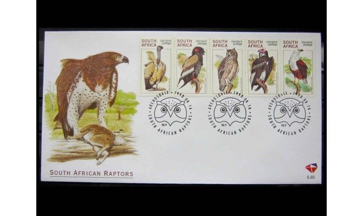 ЮАР 1998 г. "Хищные птицы" FDC 
