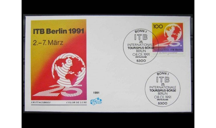 ФРГ 1991 г. "Международная туристская биржа (ITB), Берлин" FDC