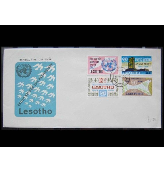 Лесото 1970 г. "25 лет ООН" FDC 