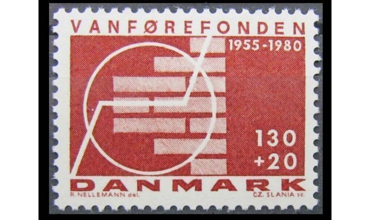 Дания 1980 г. "25-летие фонду помощи инвалидам"