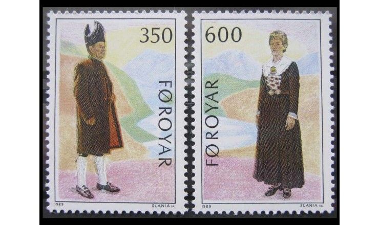 Фарерские острова 1989 г. "Национальный костюм"