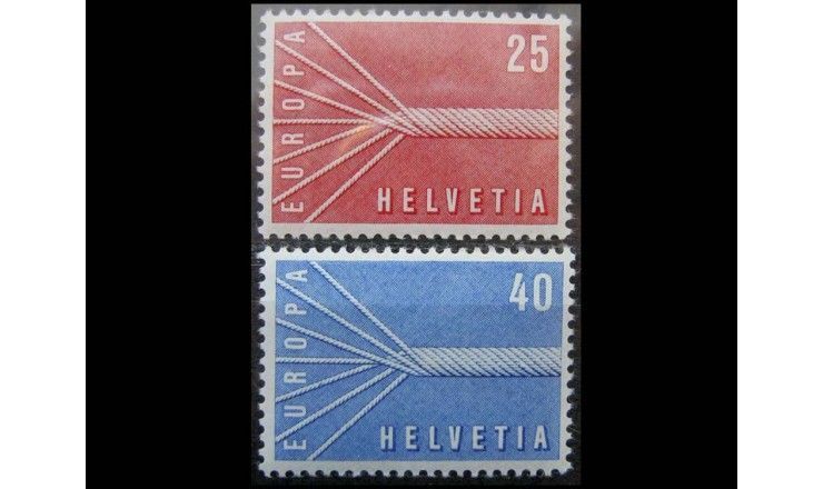 Швейцария 1957 г. "Европа"