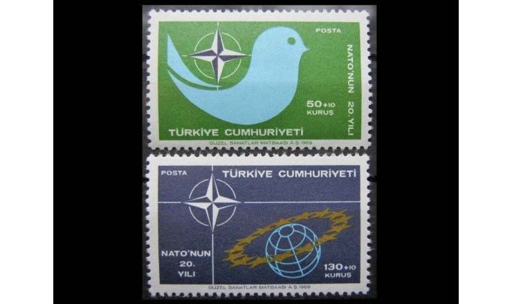 Турция 1969 г. "20-летие Североатлантического договора (НАТО)"