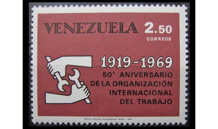 Венесуэла 1969 г. "Международная организация труда"