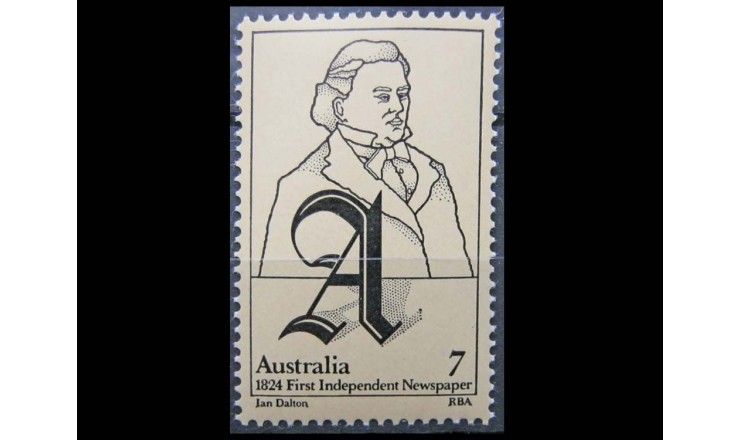 Австралия 1974 г. "150-летие первой независимой газеты"