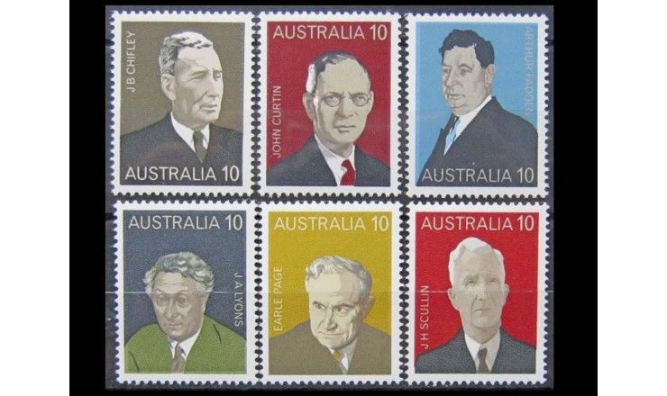 Австралия 1975 г. "Премьер-министры Австралии"
