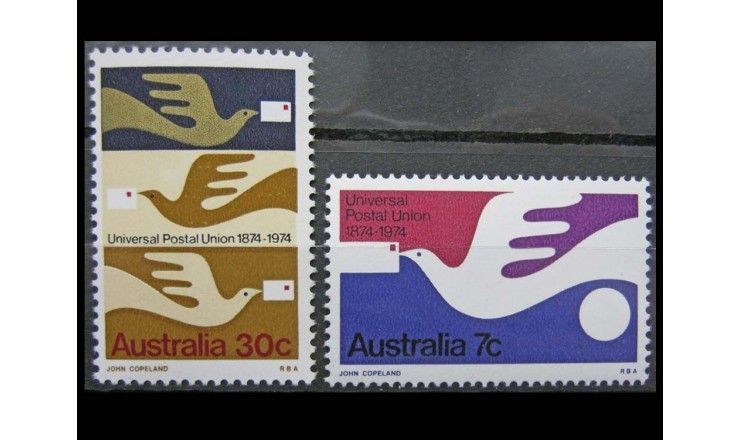 Австралия 1974 г. "100-летие UPU"
