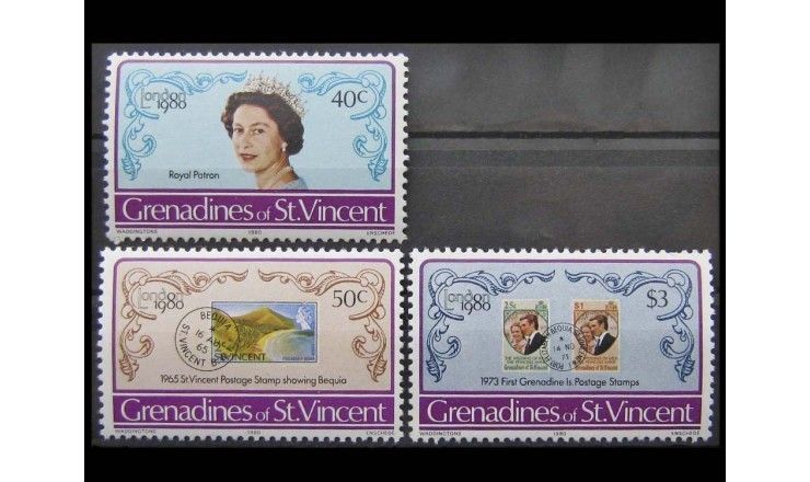 Гренадины и Сент Винсент 1980 г. "Выставка марок LONDON 1980"
