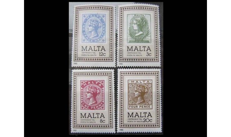 Мальта 1985 г. "100 лет почте на Мальте"
