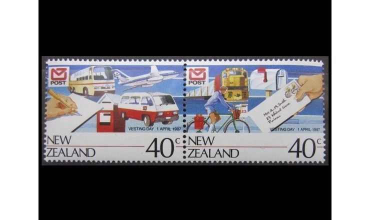 Новая Зеландия 1987 г. "Открытие нового почтового отделения"