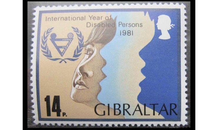 Гибралтар 1981 г. "Международный год инвалидов"