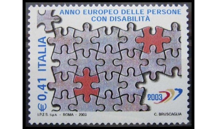 Италия 2003 г. "Европейский год инвалидов"