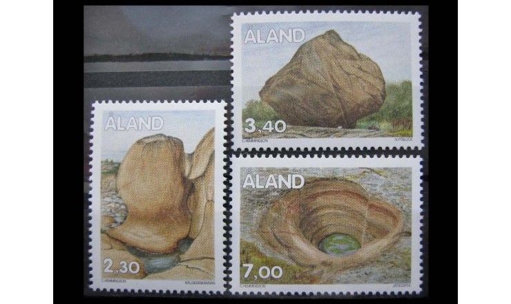 Аландские острова 1995 г. "Cкальные образования"