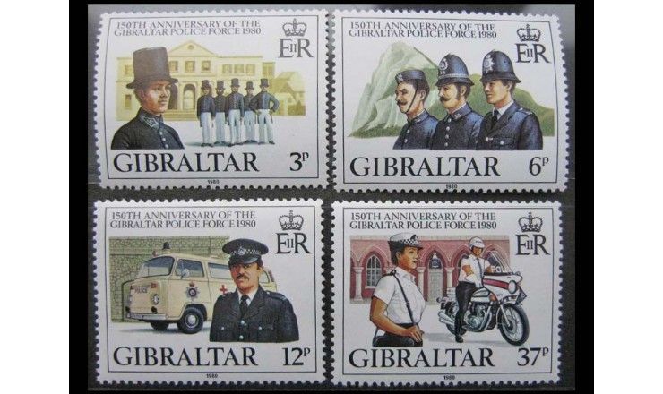 Гибралтар 1980 г. "150 лет полиции"