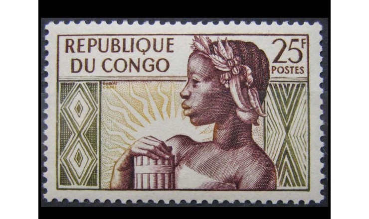 Республика Конго 1959 г. "1-ая годовщина государственности"