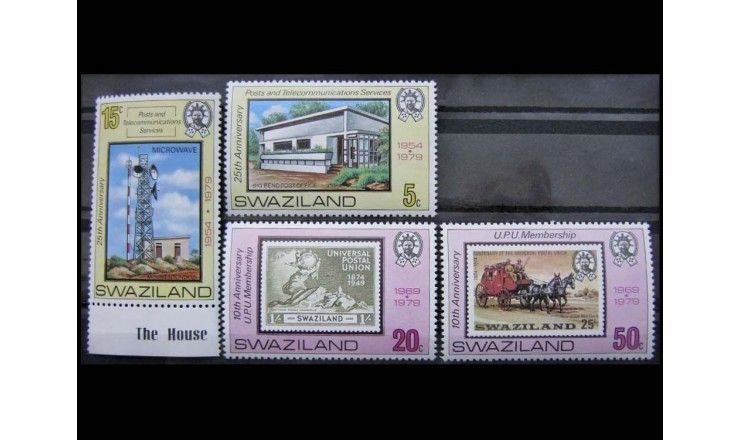Свазиленд 1979 г. "Всемирный почтовый союз, почта и телеграф"