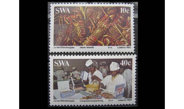 Юго-Западная Африка 1983 г. "Производство лобстеров"