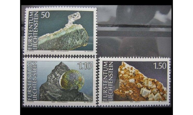 Лихтенштейн 1989 г. "Минералы"