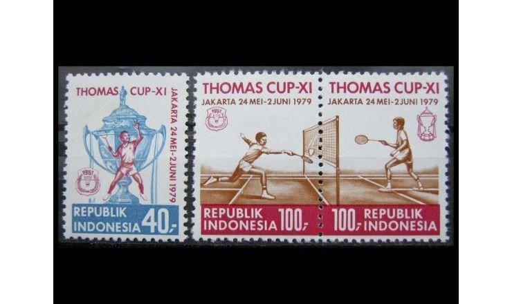 Индонезия 1979 г. "Чемпион мира по бадминтону, Джакарта"