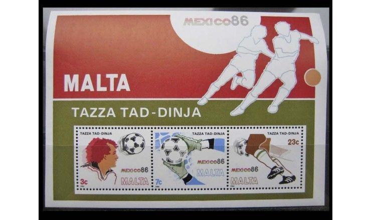 Мальта 1986 г. "Чемпионат мира по футболу, Мексика"