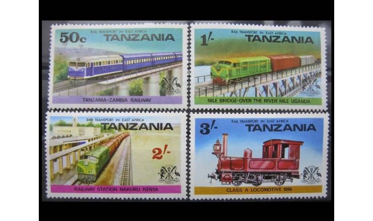 Танзания 1976 г. "Железная дорога в Восточной Африке"